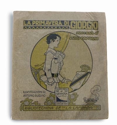 Luigi Capuana (mineo 1839 – Catania 1915)libri in Edizione Originale. Esemplari con Dedica. Impor...