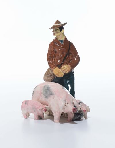 Eliseo Salino - I.C.a. Albisolail Guardiano dei Porci