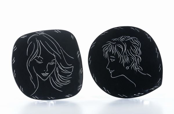 Michele Polito - Lenci - Torino Coppia di piatti da parete