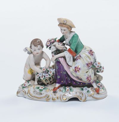 Piccolo Gruppo in Ceramica Capodimonte