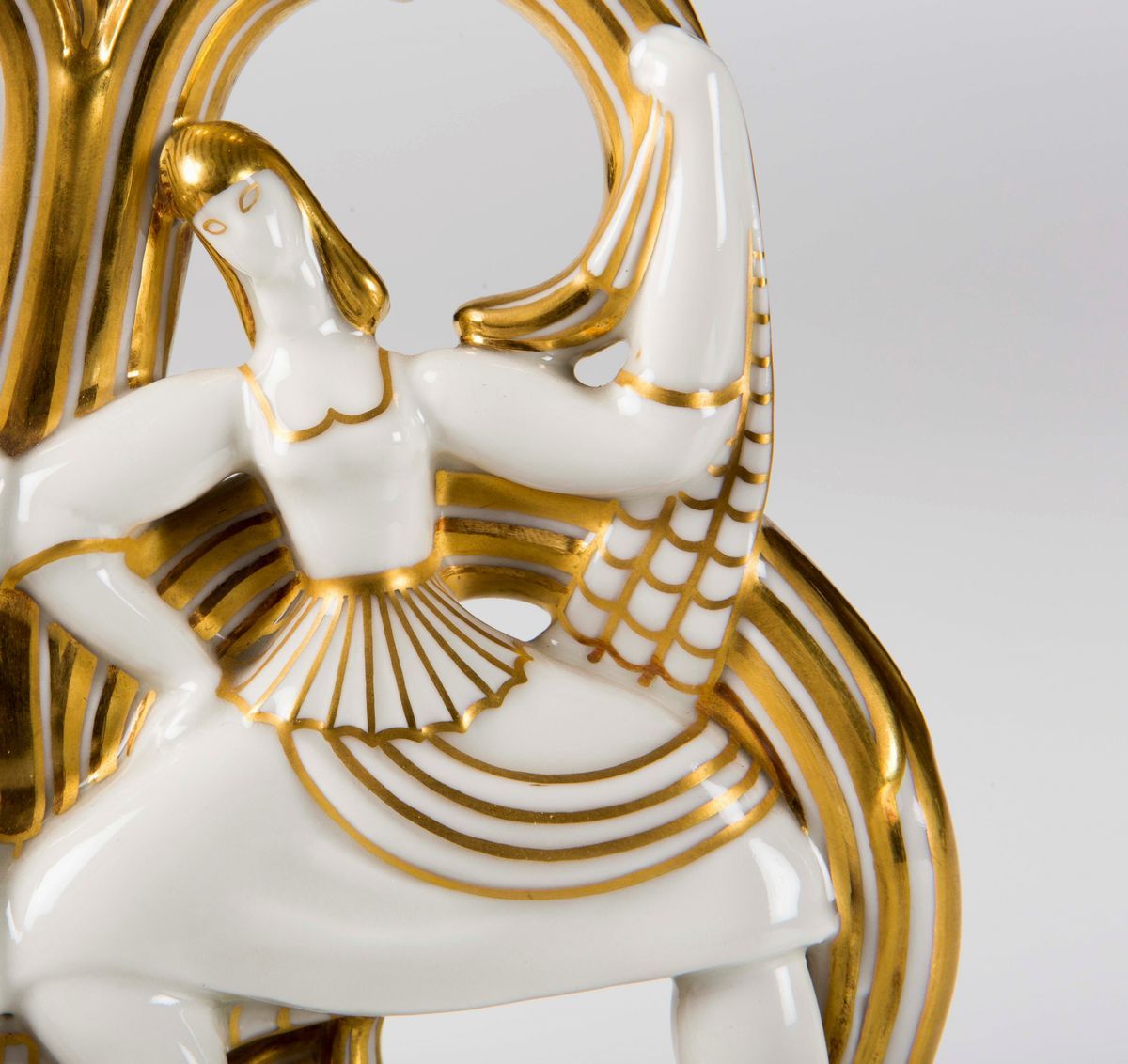 Gio' Ponti (1891-1979) - Richard Ginori - Pittoria di Docciagrande Bomboniera Balletto
