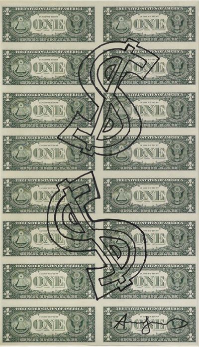 Andy Warhol (1928-1987)dollar Paper