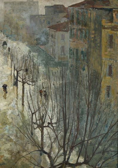 Attilio Pratella (lugo di Romagna 1856 – Napoli 1949)veduta di Milano