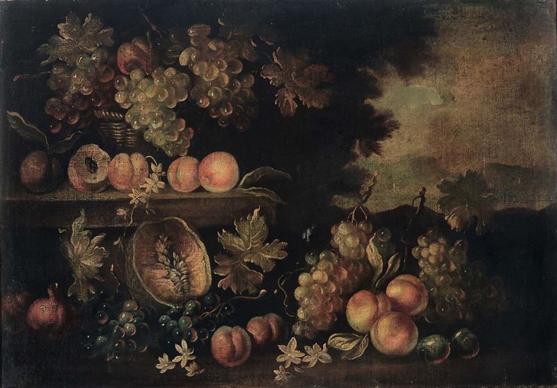 Scuola del XVIII secolo Natura morta  - Auction Old Masters Paintings - I - Cambi Casa d'Aste