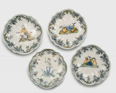 Quattro Piccole Coppe Pavia,seconda Metà del XVIII Secolo