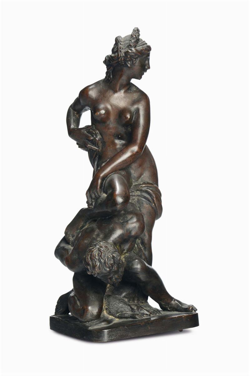 Bronzo raffigurante Firenze che trionfa su Pisa, da Giambologna, XX secolo  - Auction Furnishings from the mansions of the Ercole Marelli heirs and other property - Cambi Casa d'Aste