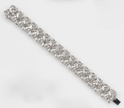 Bracciale “cuori” con Diamanti Taglio Tepper e Rotondo