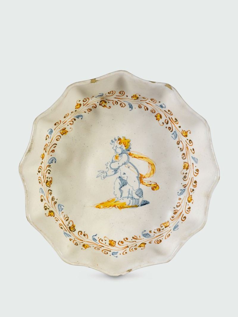 Coppa Faenza, seconda metà del XVI secolo  - Asta Maioliche e Porcellane da Collezione - Cambi Casa d'Aste