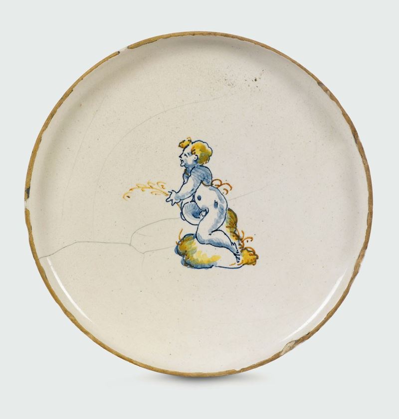 Piccola alzata Faenza, inizi del XVII secolo  - Asta Maioliche e Porcellane da Collezione - Cambi Casa d'Aste