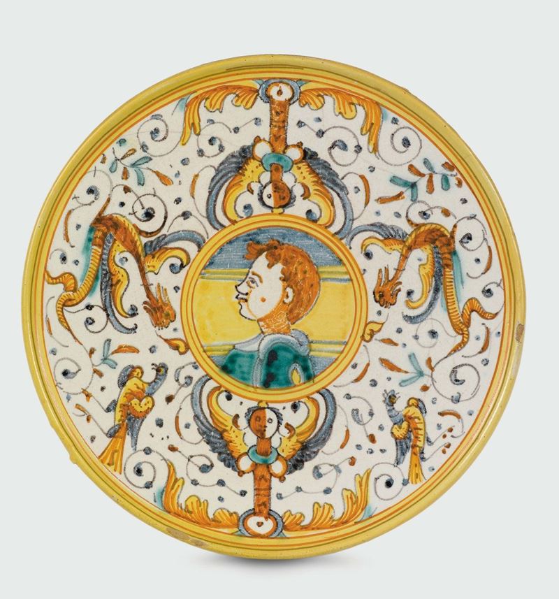 Alzata Deruta, seconda metà del XVII secolo  - Auction Collectors' Majolica and Porcelain - Cambi Casa d'Aste