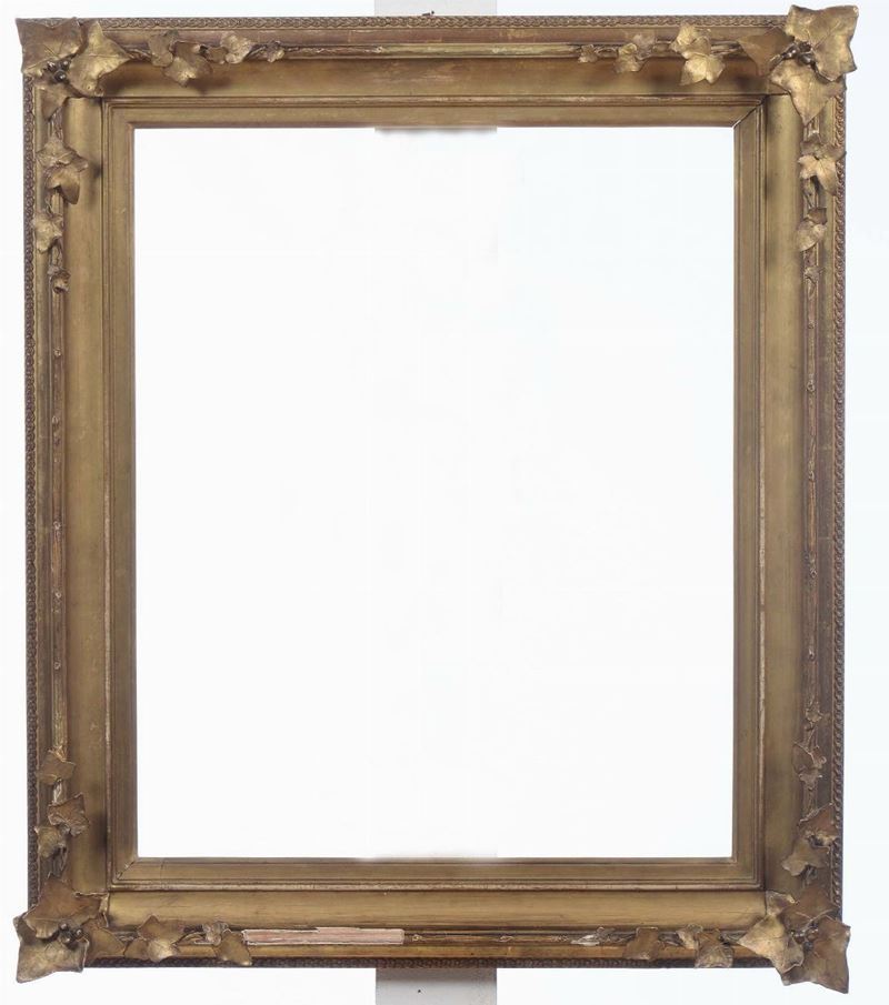 Cornice liberty interamente dorata, inizio XX secolo  - Auction Fine Old Frames - Cambi Casa d'Aste