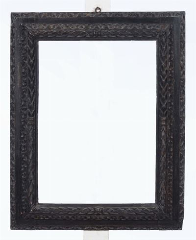 Quattro Cornici in Legno Intagliato e Dipinto, XVIII Secolo