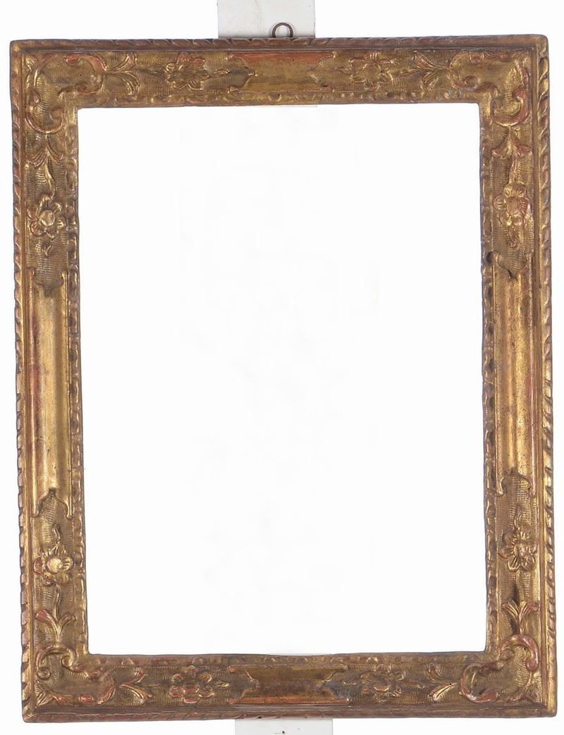 Cornice in legno intagliato e dorato, Veneto XVIII secolo  - Auction Fine Old Frames - Cambi Casa d'Aste