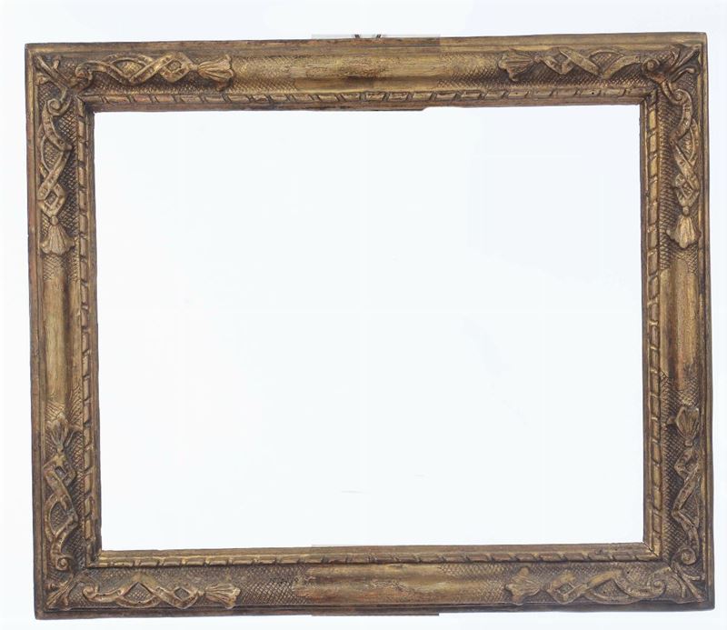 Cornice in legno intagliato e dorato, Venezia fine XVIII - inizio XIX secolo  - Auction Fine Old Frames - Cambi Casa d'Aste