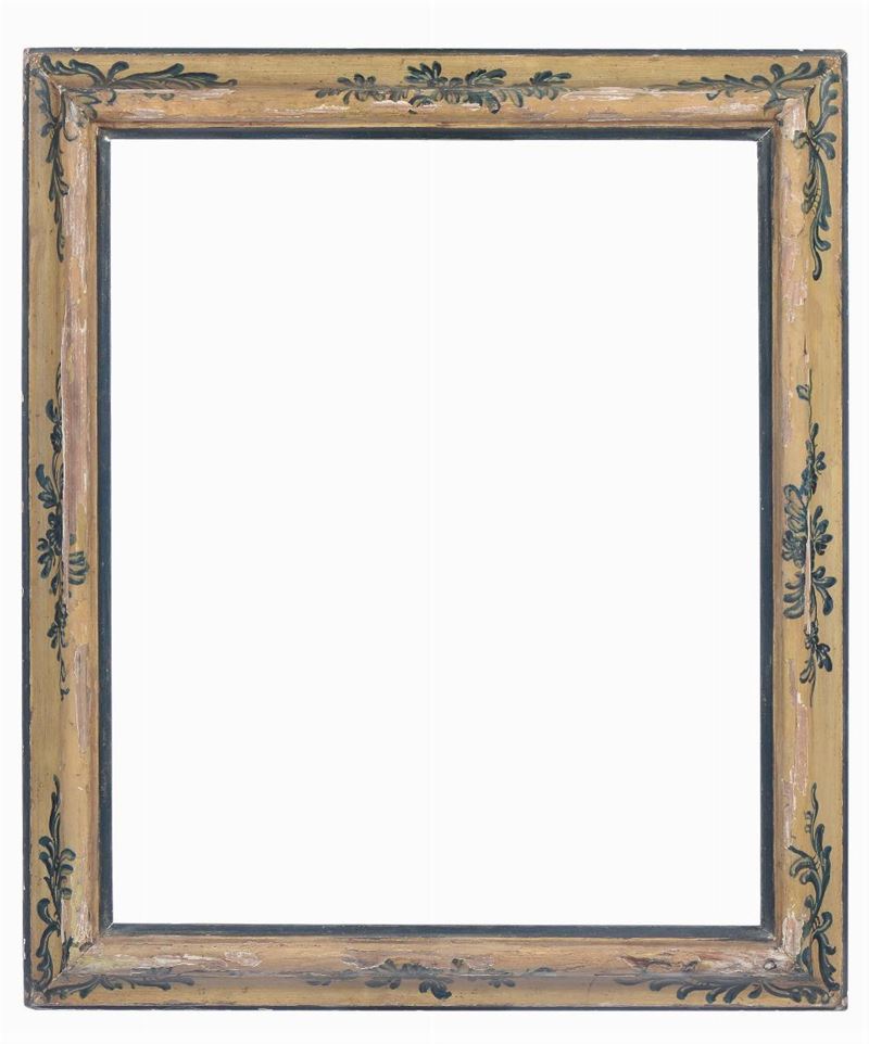 Cornice a sagoma romana in legno laccato, Genova XVIII secolo  - Auction Fine Old Frames - Cambi Casa d'Aste