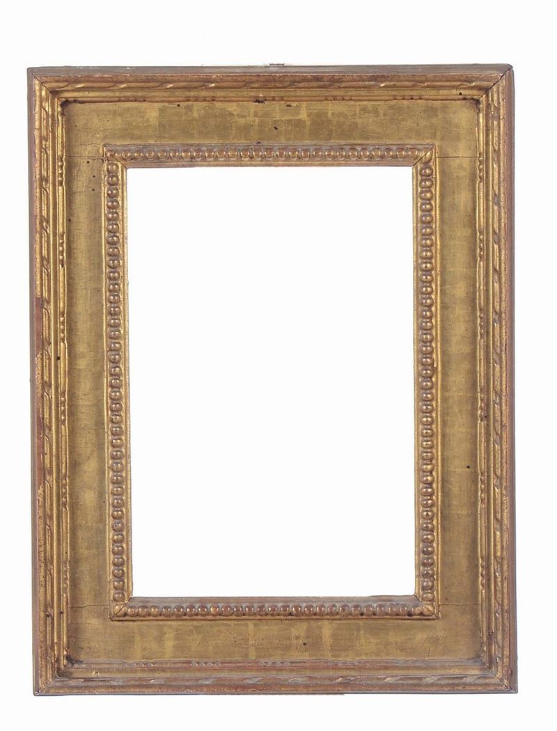 Cornice a cassetta in legno intagliato e dorato, XVIII secolo  - Auction Fine Old Frames - Cambi Casa d'Aste