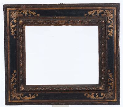 Cornice in Stile Intagliata, Laccata e Dorata, XX Secolo