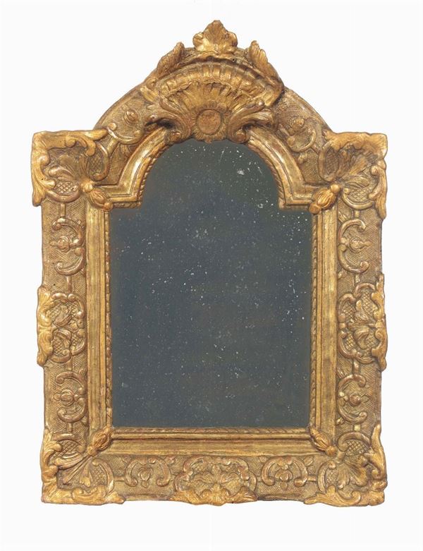 Specchierina intagliata e dorata, Francia XVIII secolo