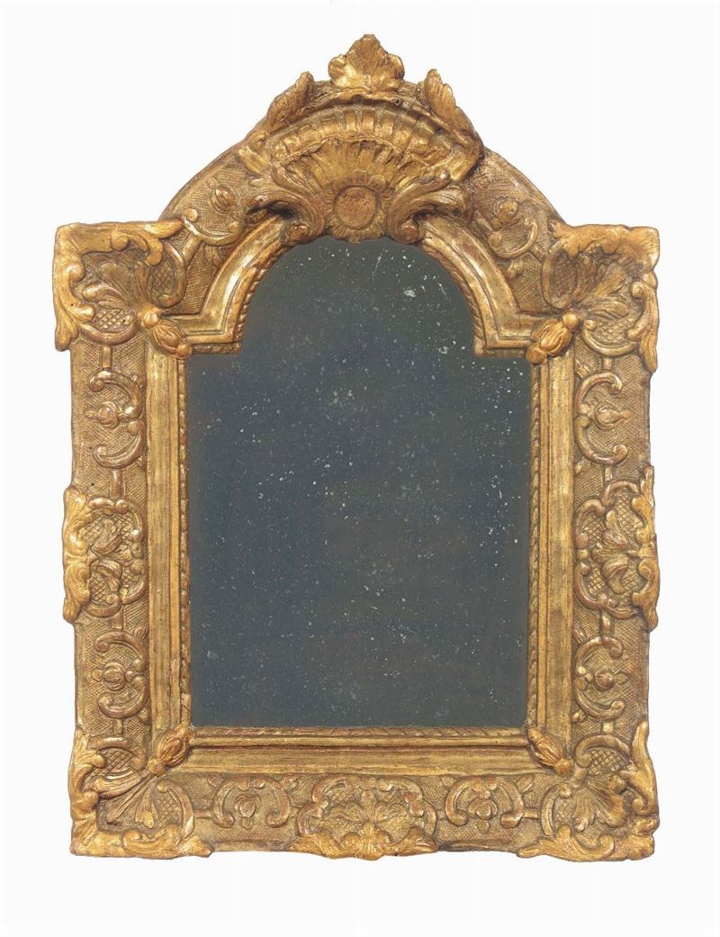 Specchierina intagliata e dorata, Francia XVIII secolo  - Asta Cornici Antiche - Cambi Casa d'Aste