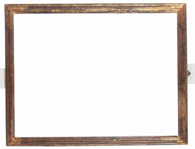 Cornice a Sagoma Liscia in Legno Dorato, XVIII Secolo
