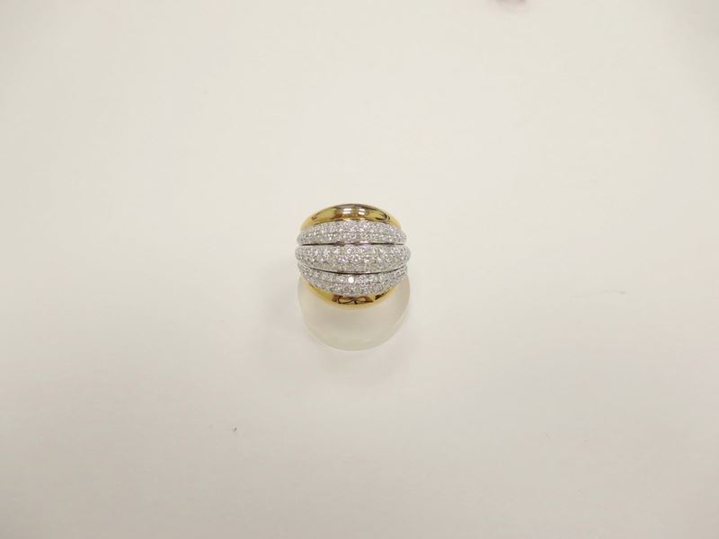 Damiani. A pavé-set diamond ring  - Auction Fine Art - Cambi Casa d'Aste