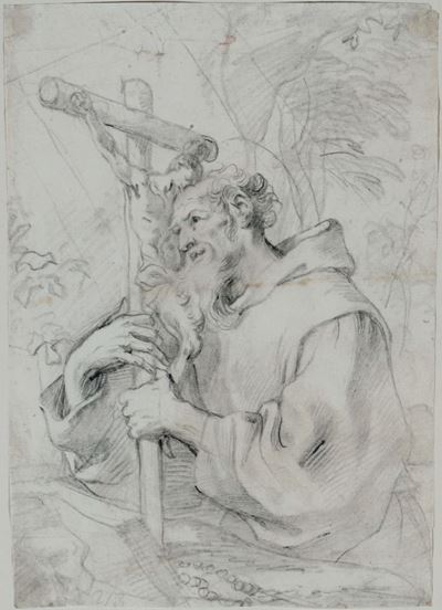 Domenico Piola (genova 1627-1703)san Francesco
