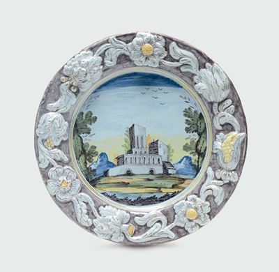 Vassoio Pavia, Fine del XVII - Inizi del Xviiisecolo