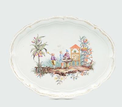 Vassoio Germania, Fürstenberg, 1770 Ca