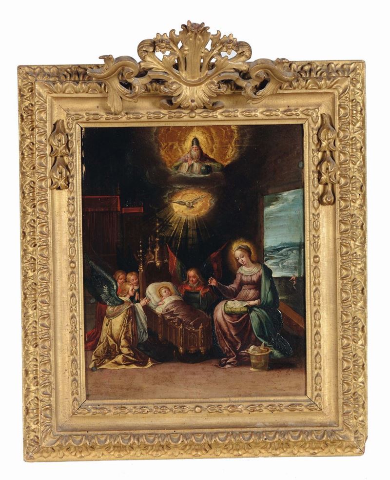 Cornelis de Baellieur (Anversa 1607-1671) Natività  - Asta Fine Art Selection - Cambi Casa d'Aste