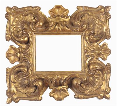 Cornice in Legno Intagliato e Interamente Dorato, Firenze XVI-XVII Secolo