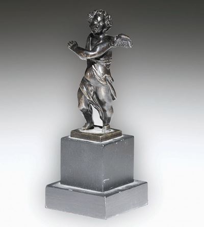 Putto in Bronzo Fuso e Cesellato. Bottega di Niccolò Roccatagliata (genova 1560 - 1636), Venezia ...