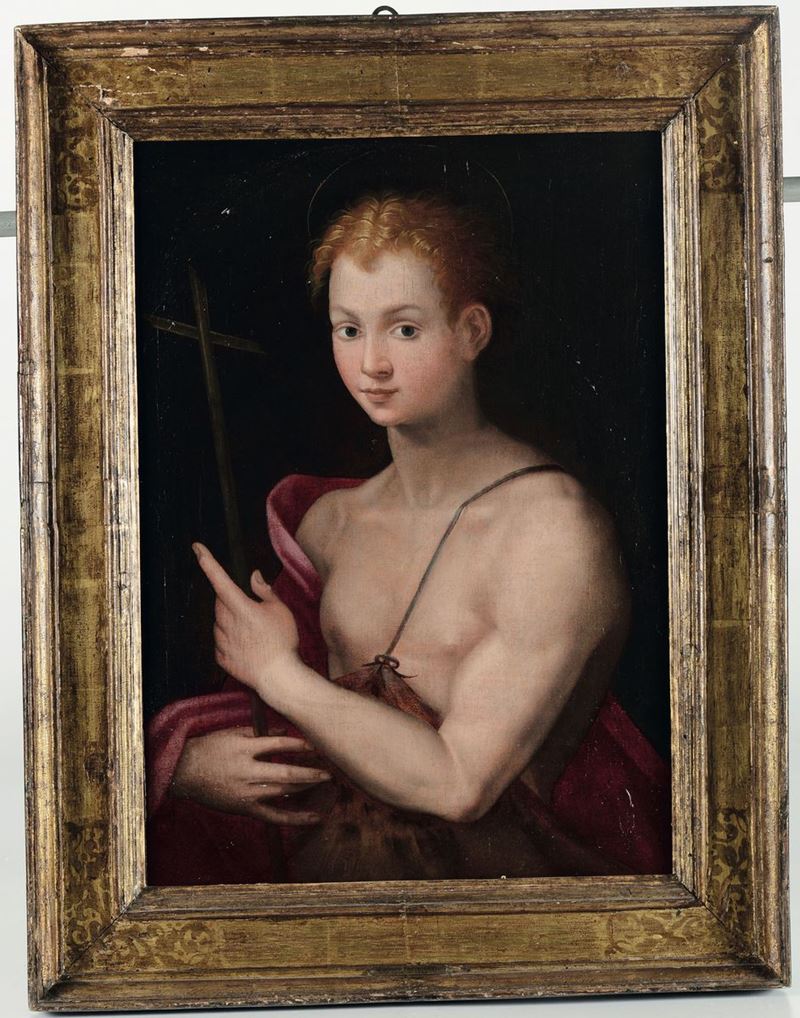 Santi Di Tito (Borgo San Sepolcro 1536 - Firenze 1603), attribuito a San Giovannino  - Auction Old Masters Paintings - Cambi Casa d'Aste