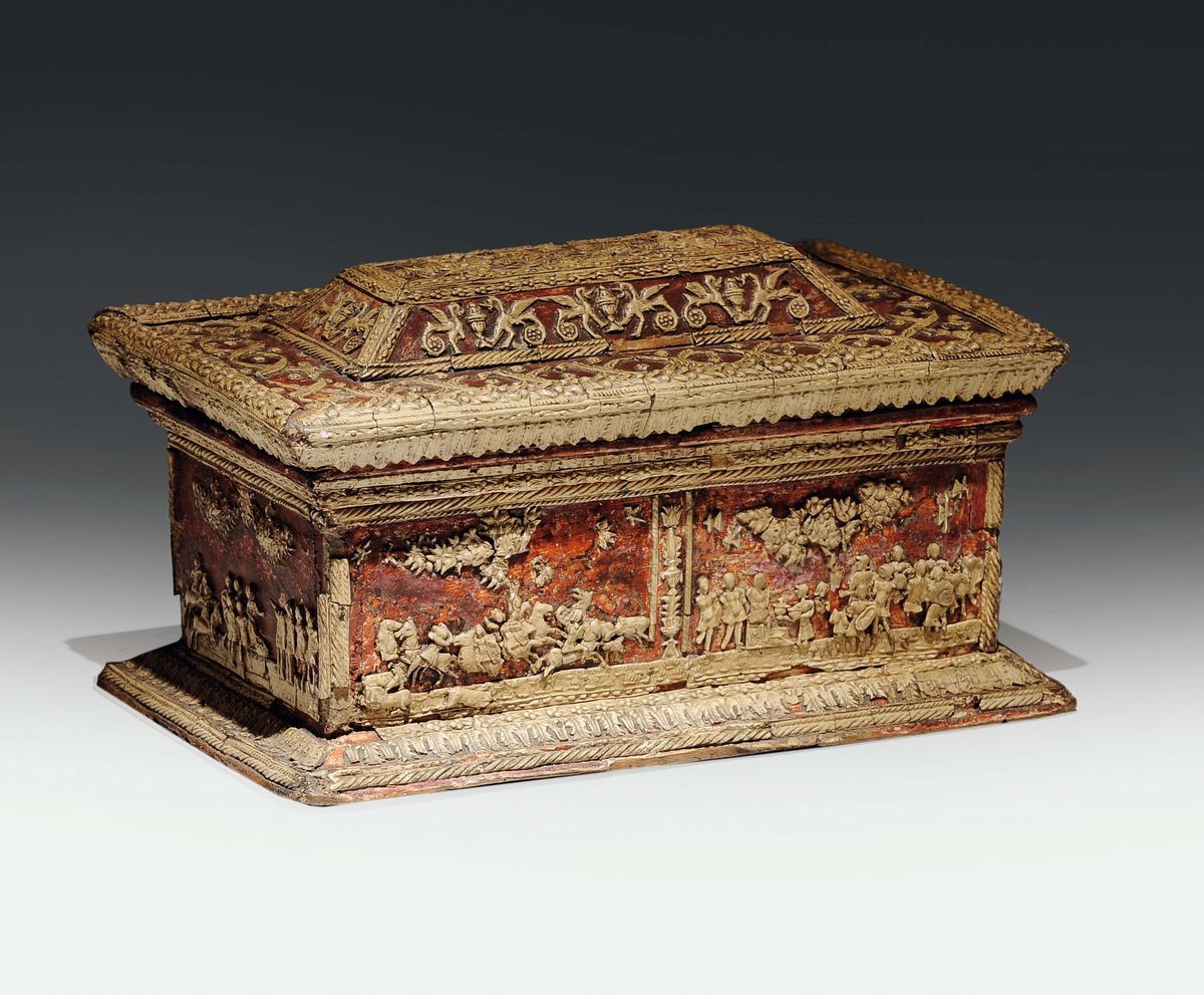 Cofanetto Gonzaghesco in Pastiglia, Mantova, 1470-90 Circa