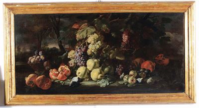 Aniello Ascione (attivo 1680 - 1708)natura Morta con Frutta