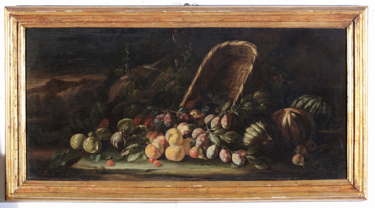 Aniello Ascione (attivo 1680 - 1708)natura Morta con Frutta