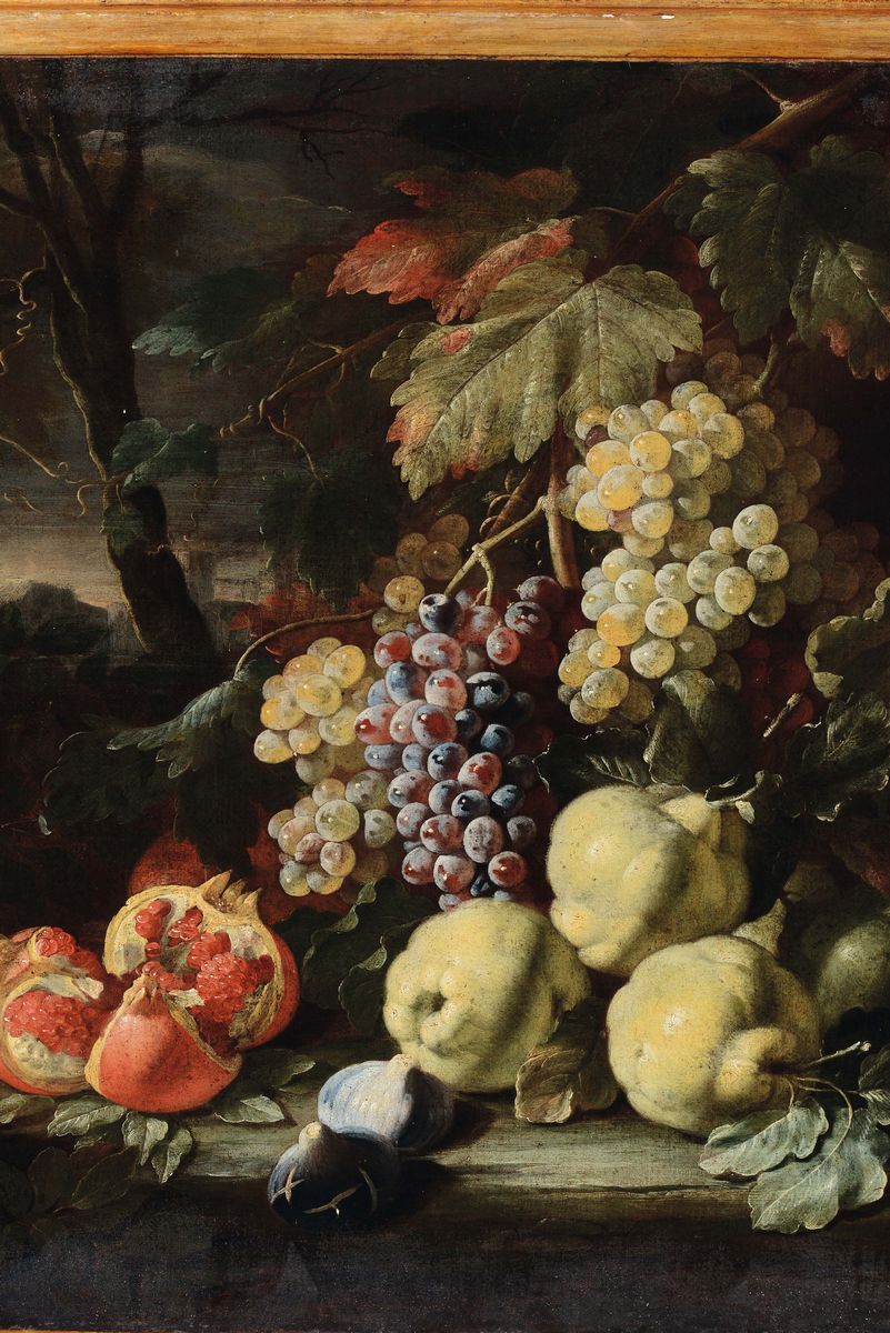 Aniello Ascione (attivo 1680 - 1708)natura Morta con Frutta