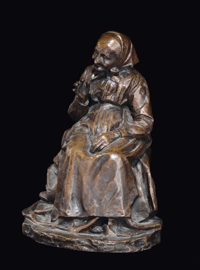 Alimondo Ciampi (1876-1939)anziana Seduta