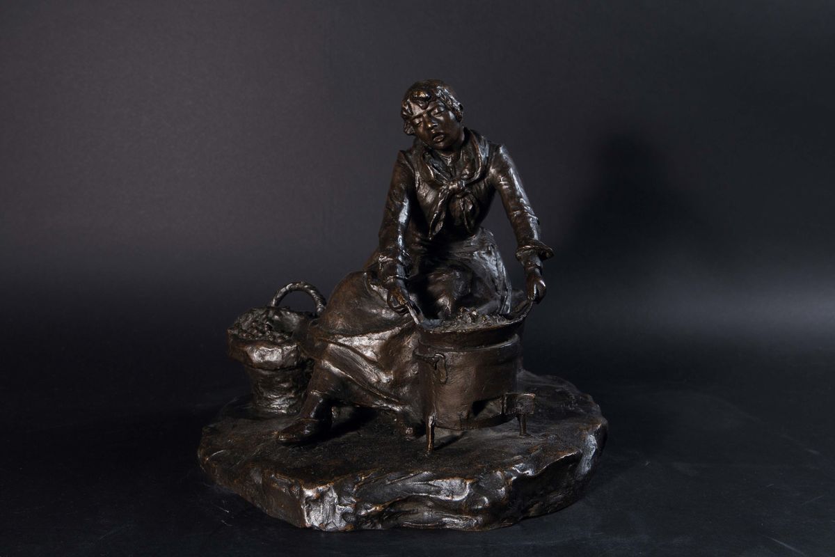 Celestino Fumagalli (1864 - 1941)figura Femminile
