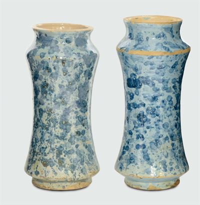 Coppia di Albarelli Spagna, Catalogna, XVII Secolo