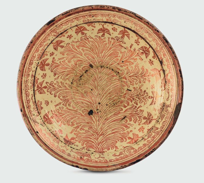 Bacile Spagna, Manises, secondo terzo del XVIII secolo  - Auction Collectors' Majolica and Porcelain - Cambi Casa d'Aste