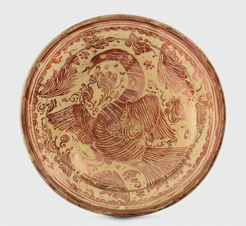 Bacile  Spagna, Manises, secondo terzo del XVIII secolo  - Asta Maioliche e Porcellane da Collezione - Cambi Casa d'Aste