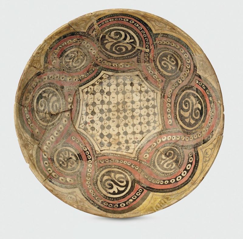 Coppa a ForMa troncoconica Nishapur (Persia), IX - X secolo (anno Egira 500 circa)  - Auction Collectors' Majolica and Porcelain - Cambi Casa d'Aste