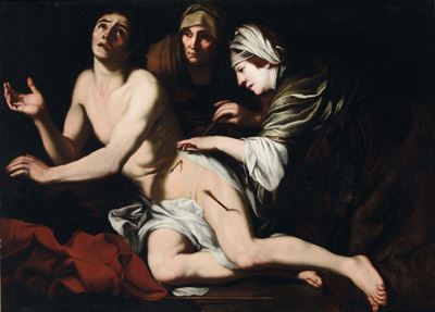 Francesco Rustici (siena 1600-1625)san Sebastiano Curato dalle Pie Romane