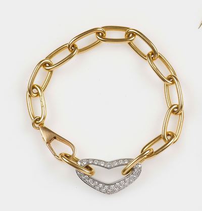Bracciale con Cuore di Diamanti