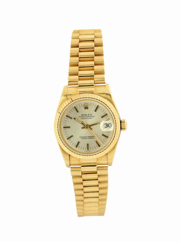 ROLEX, Oyster Perpetual Datejust, Superlative Chronometer Officially Certified, case No.9108175 Ref.  [..]