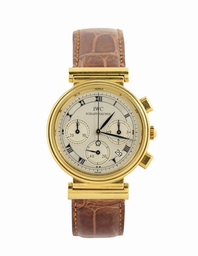 Iwc, Schaffhausen, Cassa No. 2466666, Orologio da Polso, in Oro Giallo 18k, Cronografo con Datari...