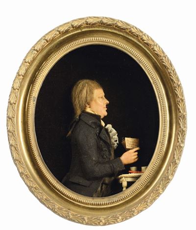 Cinque Ovali con Personaggi Maschili e Femminili. Firmate sui Fogli Pietro Albani 1807