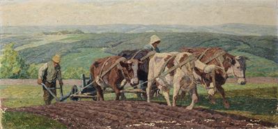 Heinrich Ruter (1877 - 1955)L'aratura