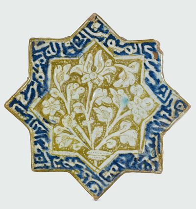 Mattonella Kashan (persia), Periodo “il Khanid” (dinastia Mongola), Fine XIII - Inizio XIV Secolo...