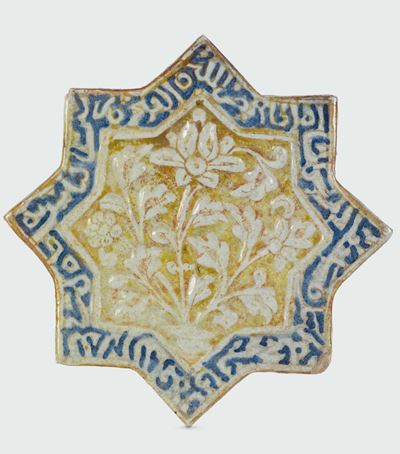 Mattonella Kashan (persia), Periodo “il Khanid” (dinastia Mongola), Fine XIII - Inizio XIV Secolo...
